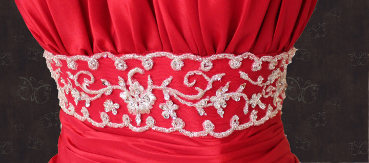 Strapless Red Mermaid Wedding Dress OLIVIA