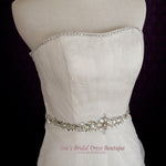 Strapless A-line Bridal Illusion over Lace Wedding Dress | Venice