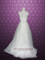 Simple Strapless Tulle Wedding Dress CINDY