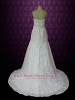Strapless Trumpet A-line Lace Wedding Dress with Flower | Ester