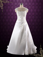 A-line Lace Wedding Dress with Keyhole Corset Back SUE