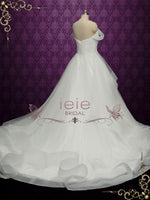 Ball Gown Tulle Wedding Dress with Off Shoulder Neckline GIA