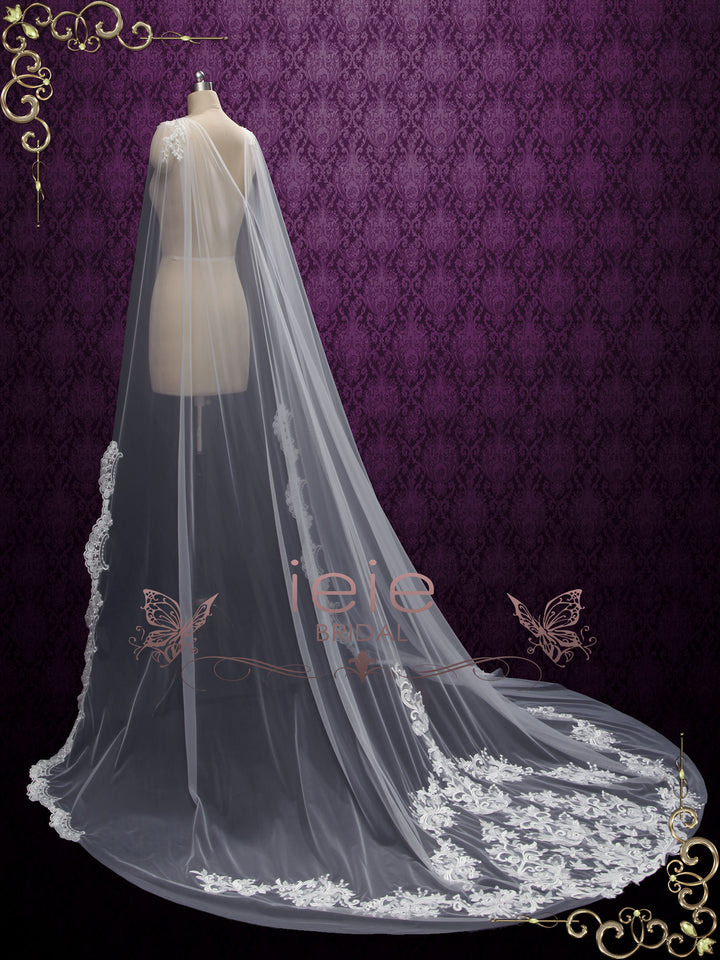 Gorgeous Lace Train Cape