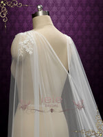 Watteau Lace Veil Cape Y180607