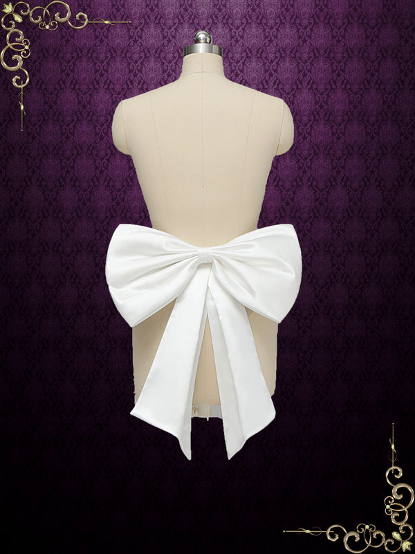 Satin Bow for Wedding and Formal Dress