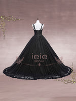 Black Lace Ball Gown Wedding Dress FAITH