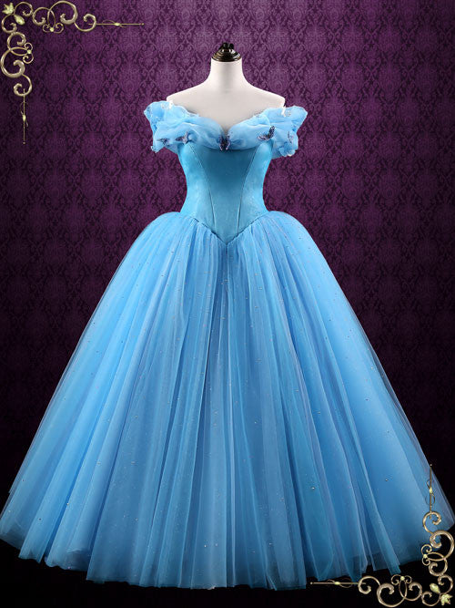 Cinderella Blue Ball Gown Evening Dress CINDERELLA