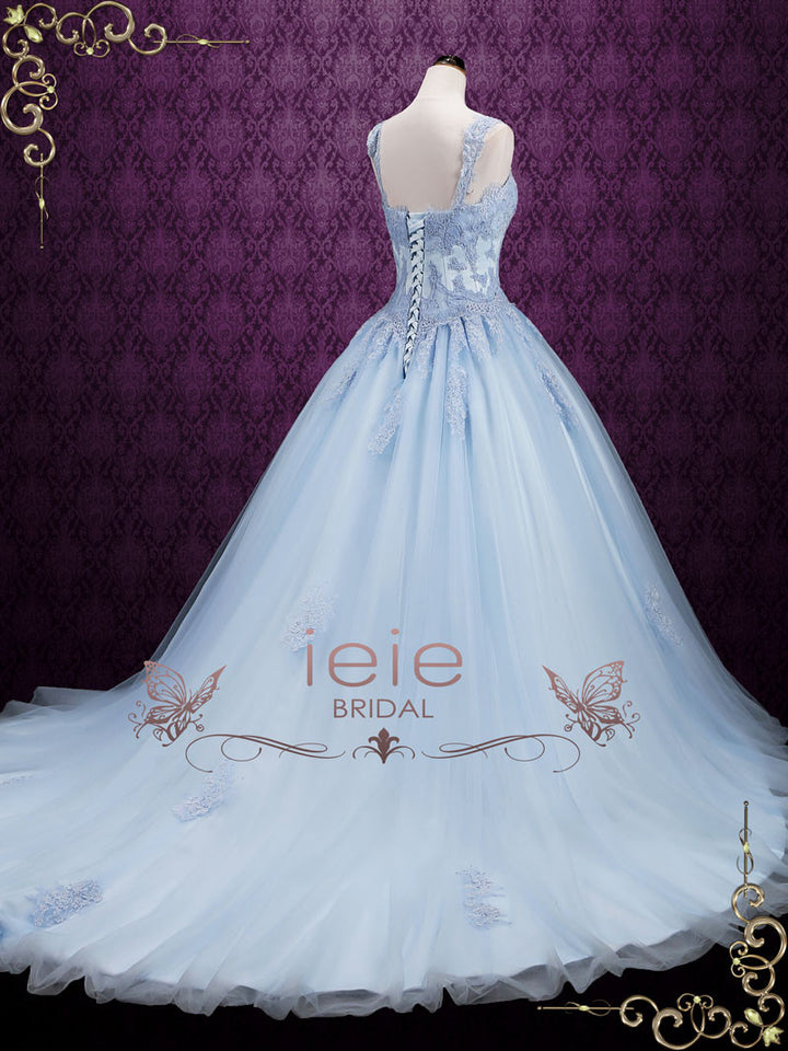 Blue Cinderella Style Ball Gown Wedding Dress SEATTLE – ieie