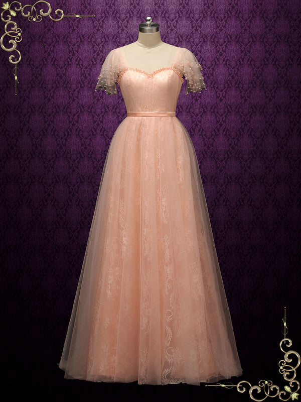 Blush Wedding and Formal Dress ieie Blush Wedding and Formal Dress ieie