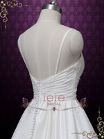 A-line Sweetheart Taffeta and Lace Wedding Dress CHRISTINE