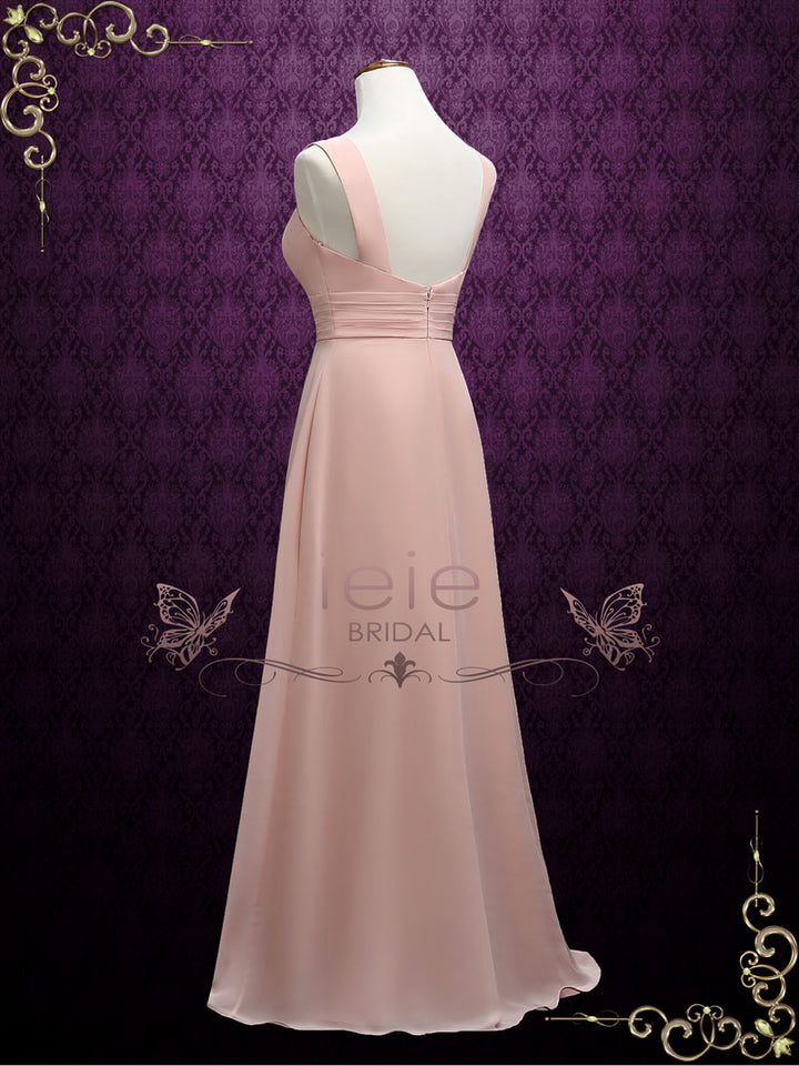 Pink Boho Style Bridesmaid Formal Dress | A7 ieie Pink Boho Style Bridesmaid Formal Dress | A7 ieie