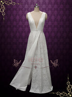 Bohemian Wrap Lace Wedding Dresses AUDREA