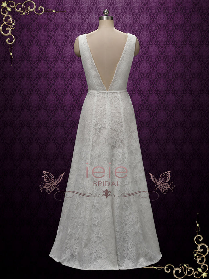 Bohemian Wrap Lace Wedding Dresses AUDREA