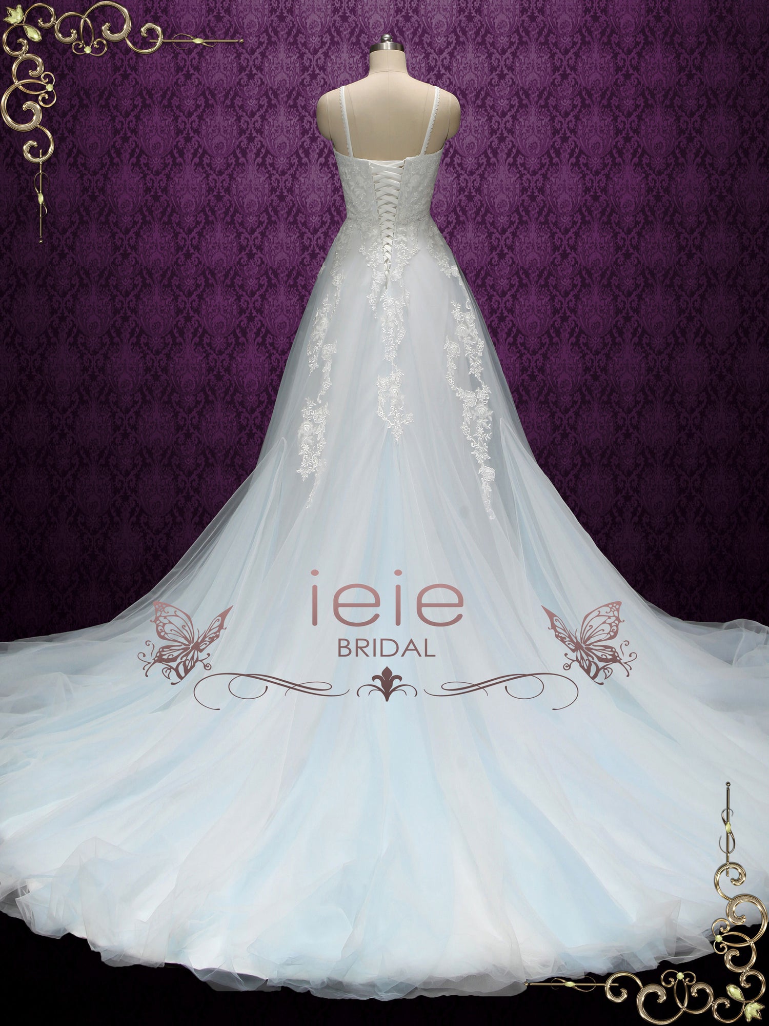 boho wedding dress blue 18 Dreamy Blue Wedding Dresses To Inspire