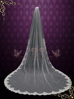 Cathedral Wedding Veil with Lace from Midway VG2013