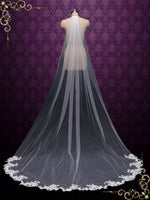 Cathedral Lace Veil with Sequin Lace at End VG2019