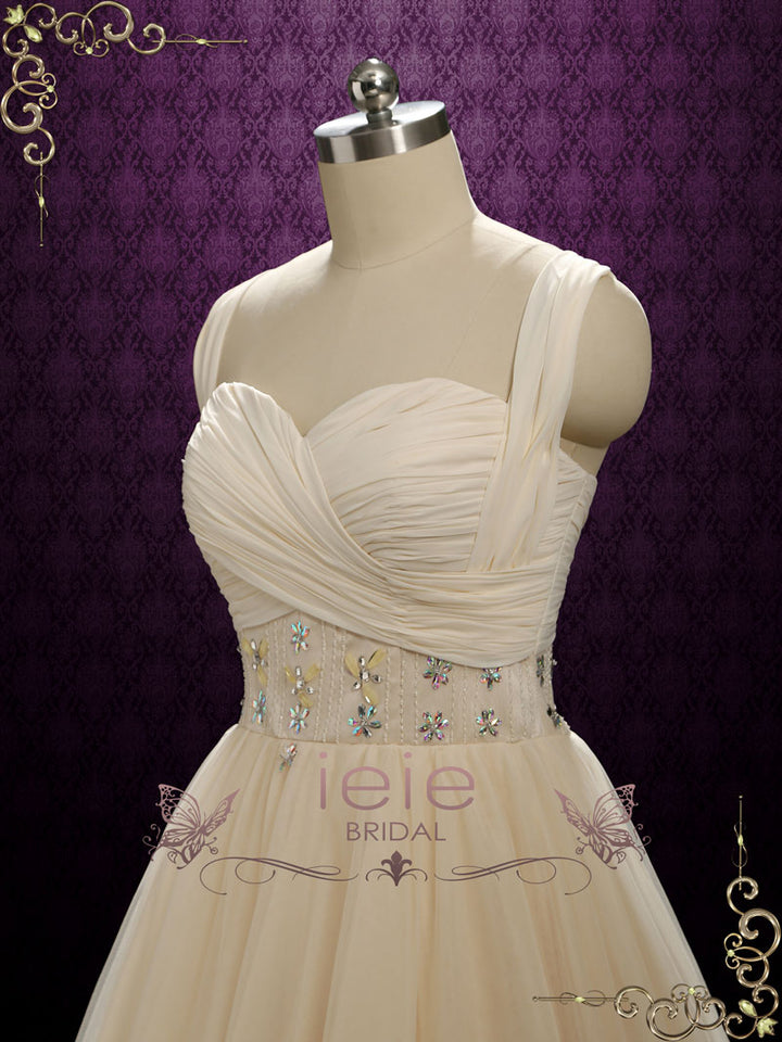 Tulle Formal Pageant Evening Dress