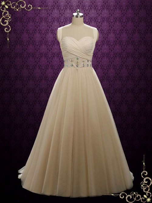 Tulle Formal Pageant Evening Dress