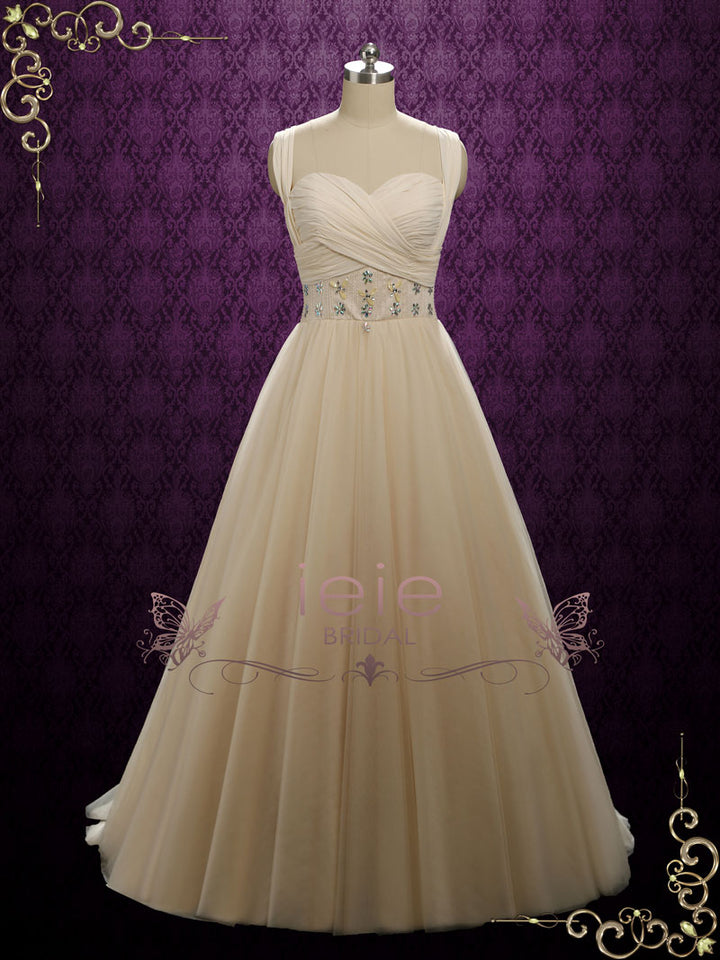 Tulle Formal Pageant Evening Dress