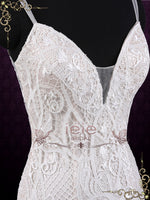 Sexy Mermaid Lace Wedding Dress with Open Back | Zoya
