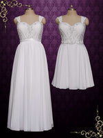 Chiffon Convertible Wedding Dress SHA