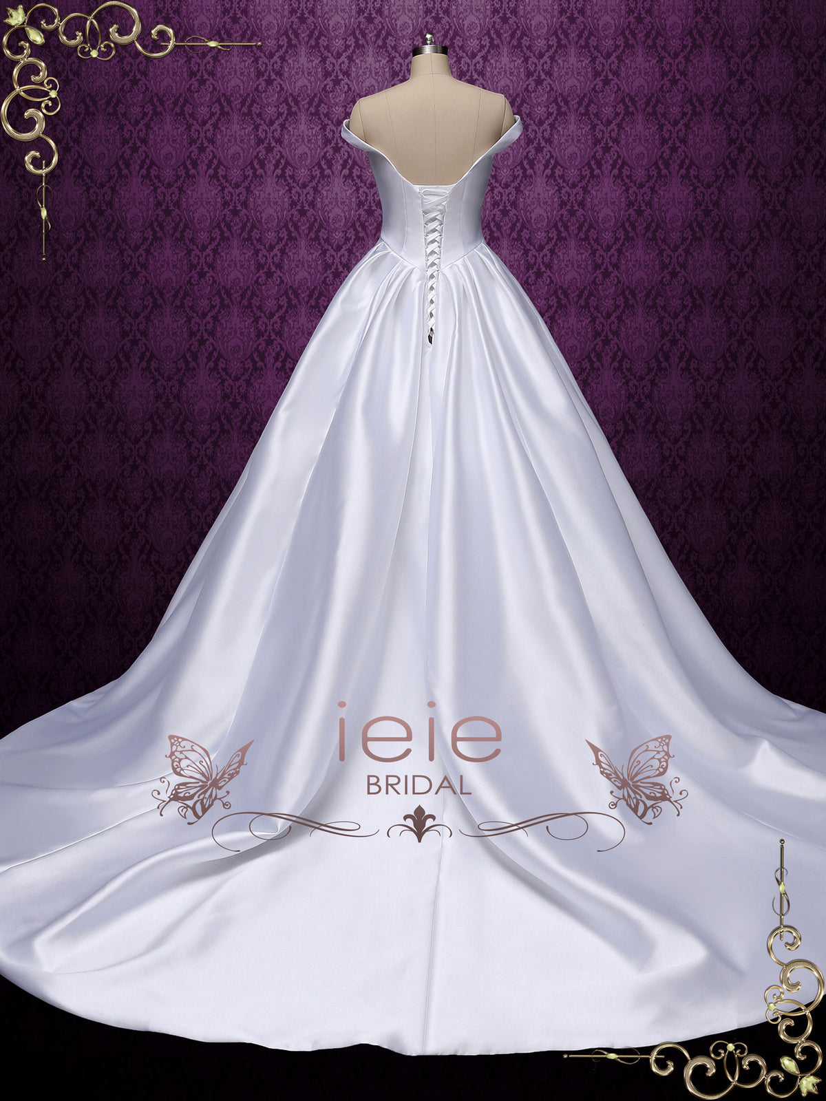 Timeless Satin Ball Gown Wedding Dress TATIA