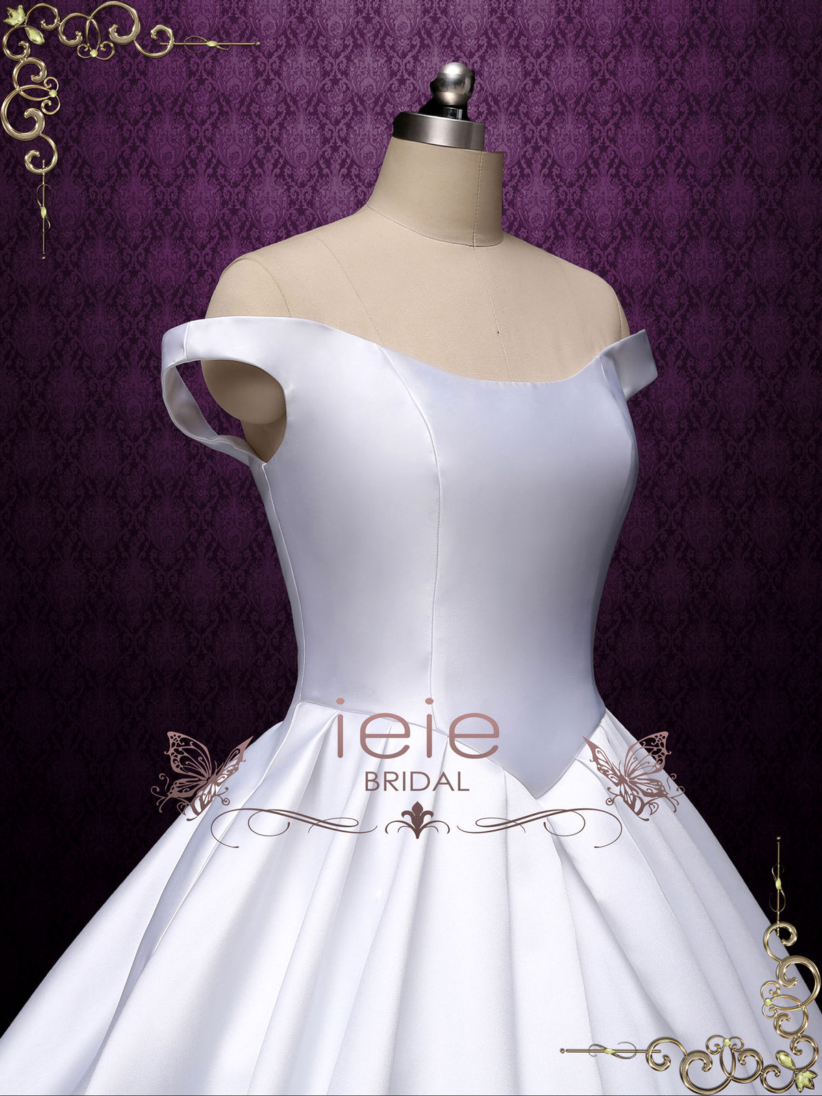 Timeless Satin Ball Gown Wedding Dress TATIA