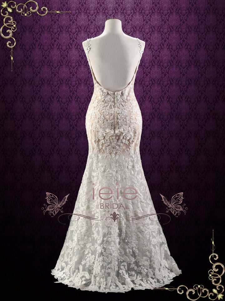 Convertible Lace Wedding Dress with Detachable Skirt | ARINA