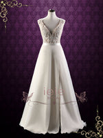 Convertible Lace Wedding Dress with Detachable Skirt | ARINA