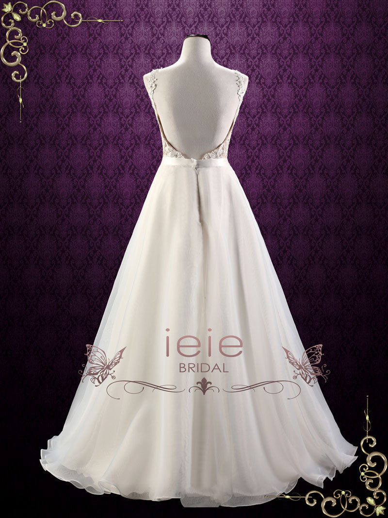 Convertible Lace Wedding Dress with Detachable Skirt | ARINA