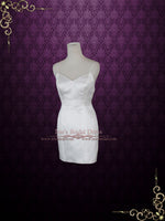 Convertible Lace Wedding Dress with Open Back Long Sleeves and Tulle Skirt