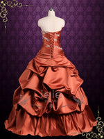 Strapless Formal Prom Evening Dress with Ball Gown Skirt EVIAN