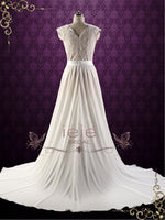 Destination Beach Wedding Dress with Side Slit | GAYLE