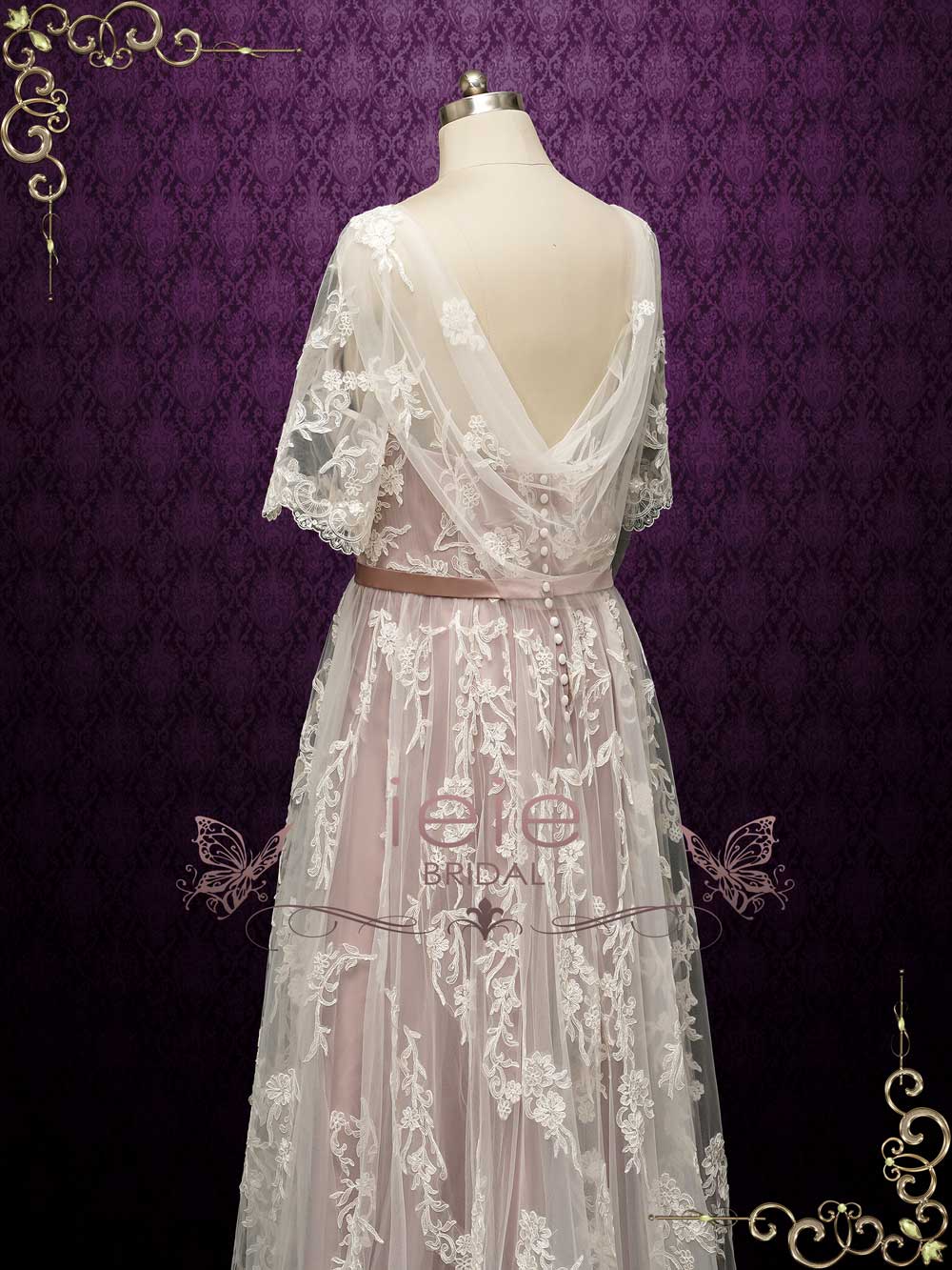 Dusty rose vintage dress hotsell