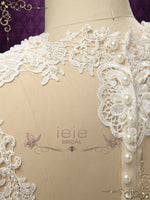 Luxurious Vintage Style Fitted Lace Wedding Dress ENICE