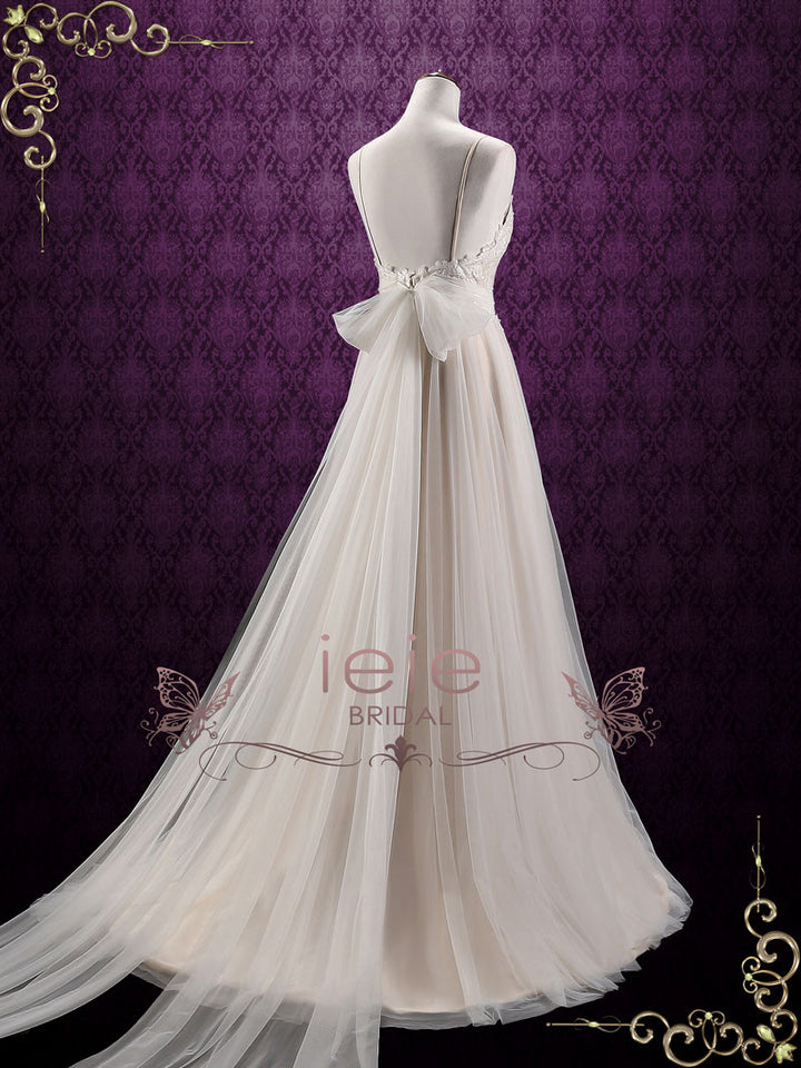 Fairytale Lace Wedding Dress | Sierra Size 20W / Champagne Fairytale Lace Wedding Dress | Sierra Size 20W / Champagne