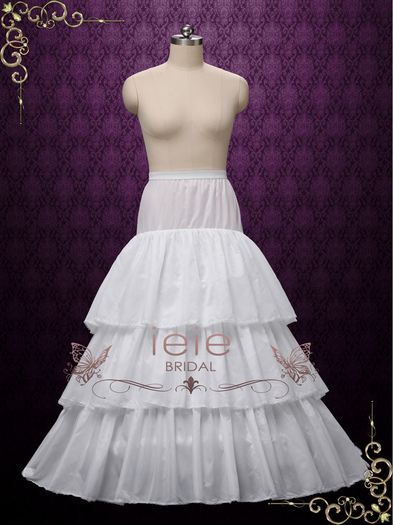 Fitted A-line Petticoat with Metal Hoops