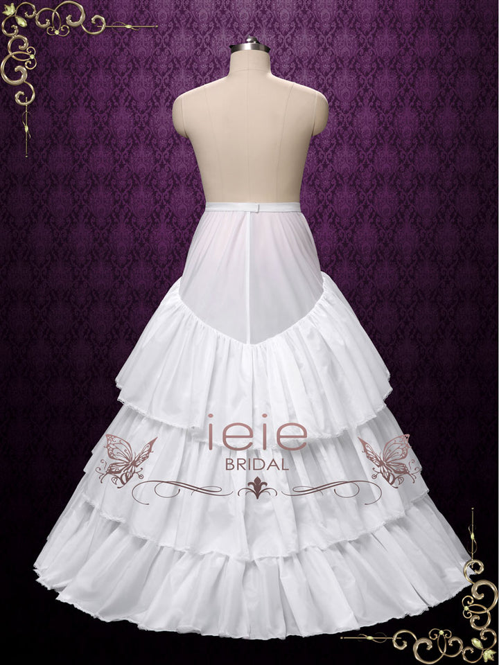Fitted A-line Petticoat with Metal Hoops
