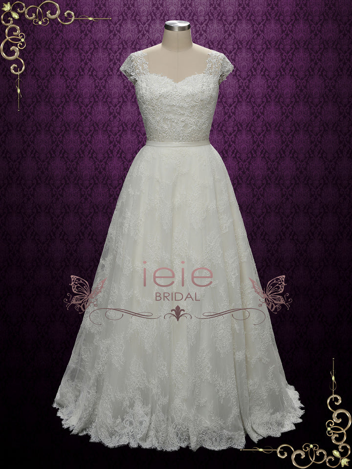 Long Floor length Lace Wedding Skirt JEZABEL