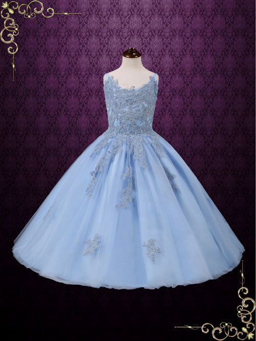 Girl Blue Princess Birthday Dress | Sealie