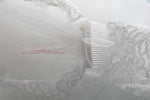 Waltz Length French Alencon Lace Wedding Veil VG1018