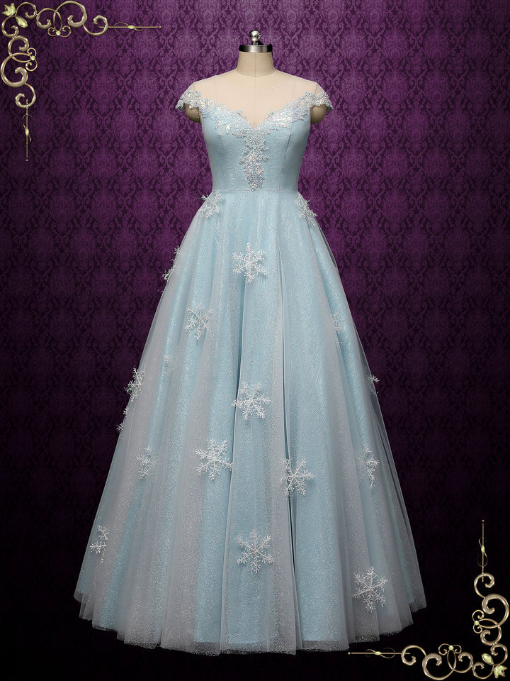 Ice Blue Frozen Wedding Dress SNOW Size 2 / Blue Ice Blue Frozen Wedding Dress SNOW Size 2 / Blue