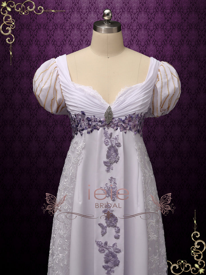 Haunted Mansion Inspired Wedding Dress with Princess Puff Sleeves ANGI ...