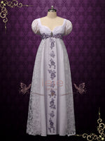 Haunted Mansion Inspired Wedding Dress with Princess Puff Sleeves ANGI