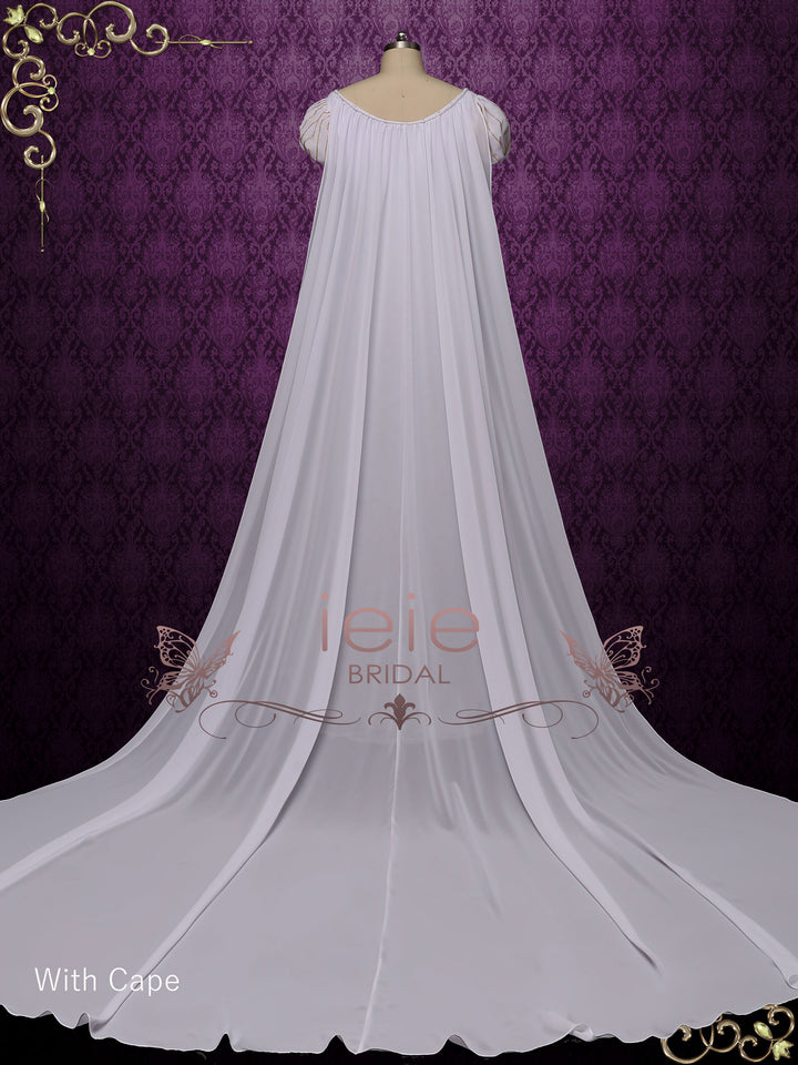 Haunted Mansion Inspired Wedding Dress with Princess Puff Sleeves ANGI
