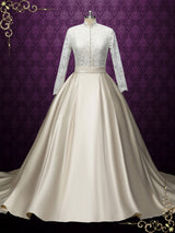 Royal Modest Lace Wedding Dress EMILIA