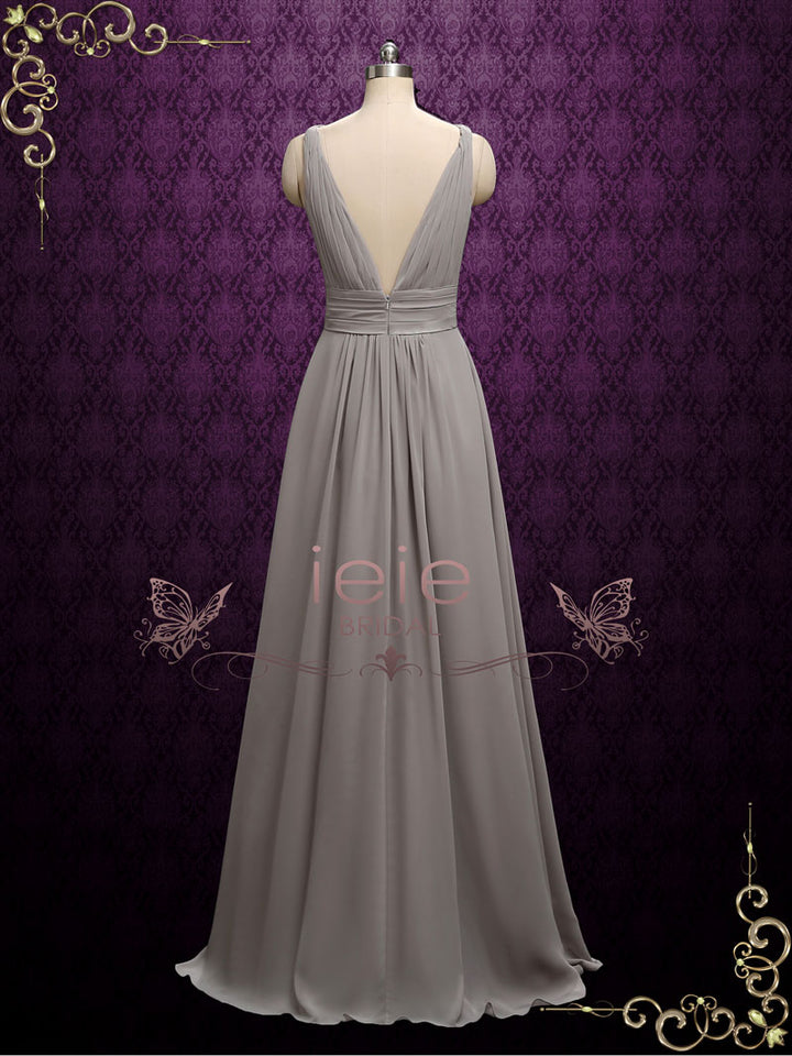 Boho Style Long Chiffon Bridesmaid Dress | A5 ieie Boho Style Long Chiffon Bridesmaid Dress | A5 ieie
