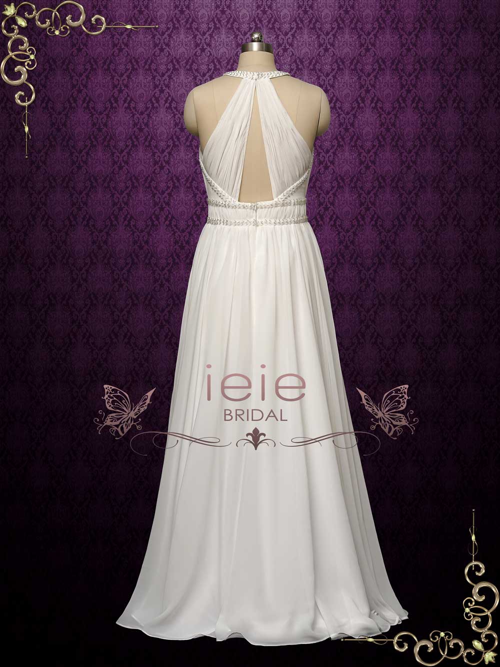 Grecian Chiffon Destination Wedding Dress MAE
