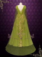 Green Gold Lace Wedding Dress JULIANNE
