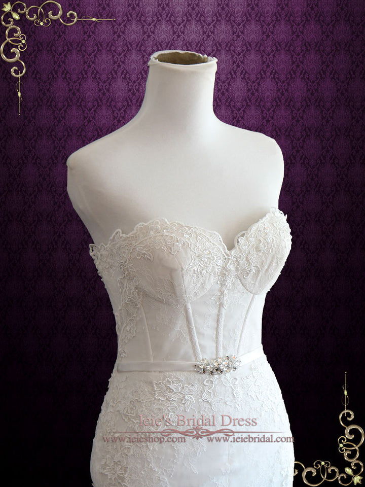 Vintage Style Lace Mermaid Wedding Dress SYDNEY